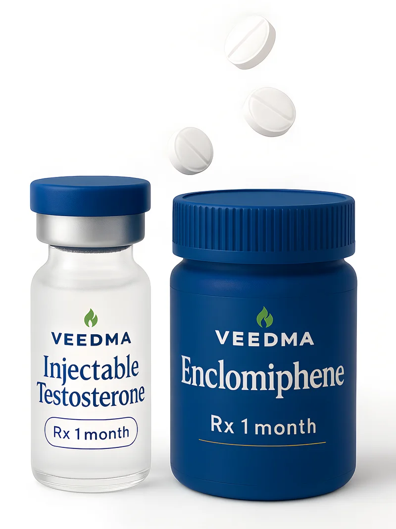 Veedma injectable testosterone and enclomiphene prescriptions